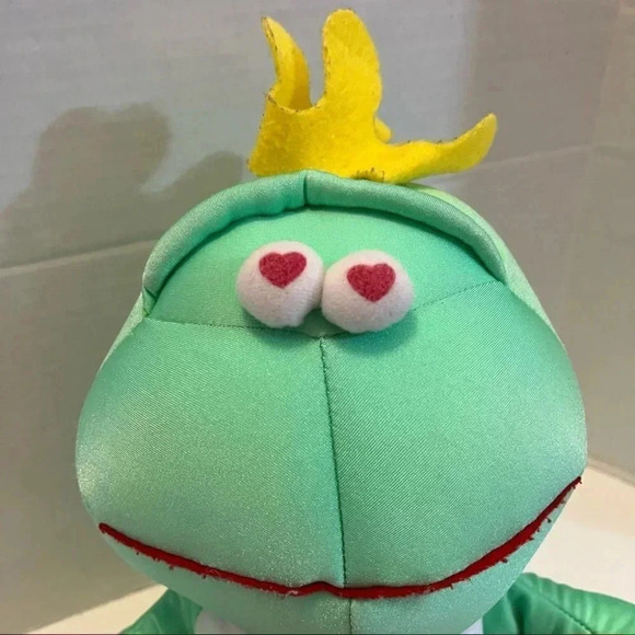 Moshi Green Frog Prince Toadily Yours Microbead Squishy Plush Stuffed Animal - Picture 2 of 10